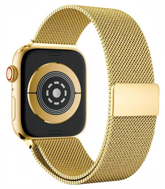 MAGNET METAL REPLACEMENT STRAP FOR SMART WATCH _GOLD_SMART WATCH BELT
